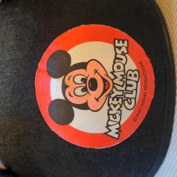 Mickey mouse club felt ear hat 'walt Disney productions' - Picture 2 of 7